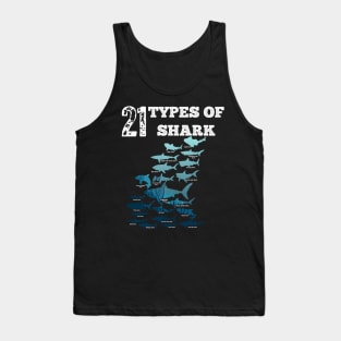 21 Types of sharks Tank Top